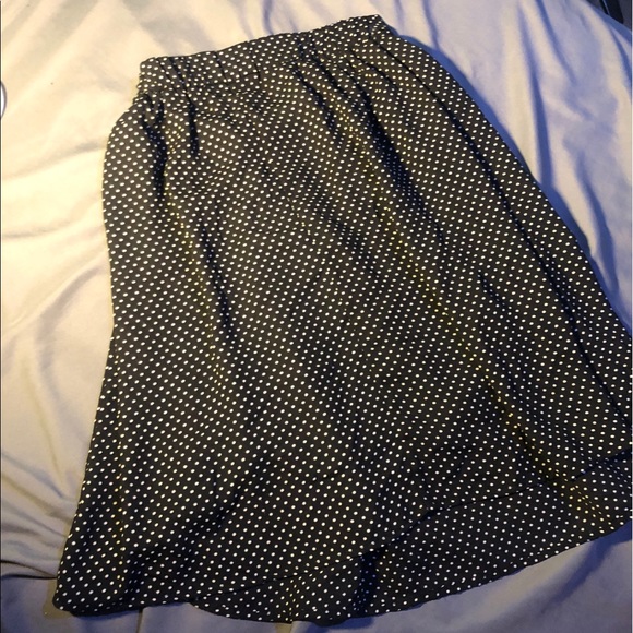 Black with white Polkadot “Renee C.” Skirt - Picture 3 of 6